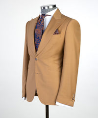New Arrival Brown Elroy Peaked-Lapel Fashion Business Men's Suits
