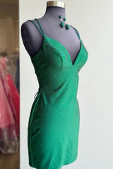 Tight Royal Blue Sequins Homecoming Dress/Mini Dress