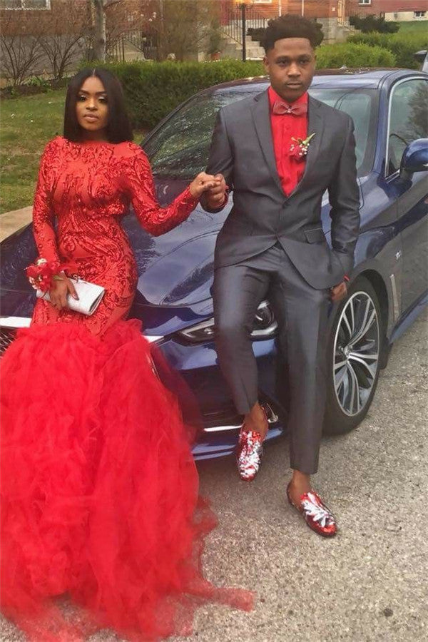 New Arrival Fashion Dark Gray Groom and Groomsmen Bespoke Prom Suits