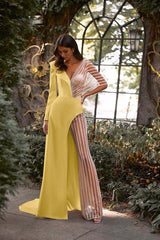 White Asymmetric V-Neck Jumpsuit Distinctive Women's Party Jump Suit