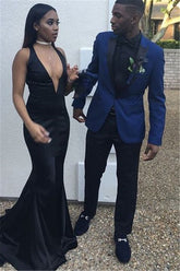 New Arrival Navy Blue Peaked Lapel Formal Business Dinner Prom Suit