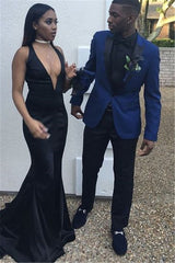 New Arrival Navy Blue Peaked Lapel Formal Business Dinner Prom Suit