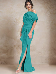One-Shoulder Mermaid/Trumpet Mother of the Bride Dresses Featuring a Side Split