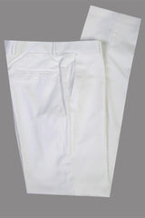 Fashion White Peaked Lapel Slim-Fit Wedding Groom Suit