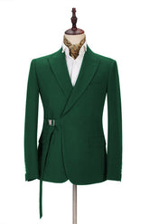 Glitter Green Best-Fitted Summer Wedding Suit Ideas