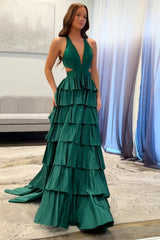 Long Black Beaded Corset Prom Dress with Sparkly A-Line and Slit
