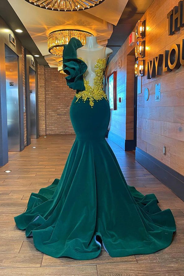 Chic Sleeveless Beading Mermaid Evening Dress