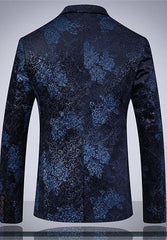 Gentle Navy Blue Tuxedos Wedding Suit for Groom Classic Morning Suit