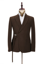 Popular Formal Business Peaked Lapel Prom Bespoke Man's Suit