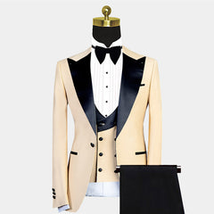Stylish Slim Fit Peaked Lapel Wedding Suit for Men