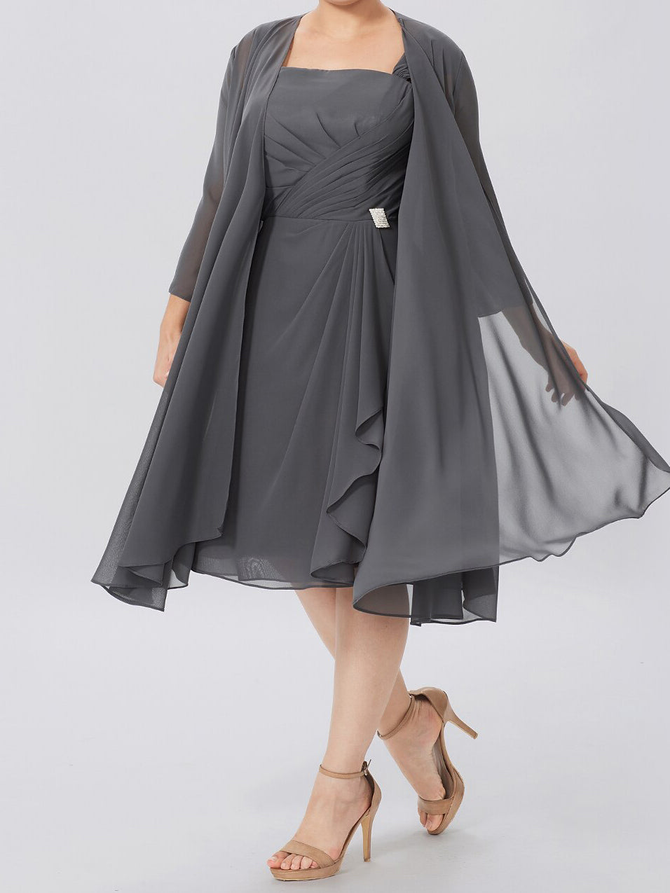 Mother of the Bride Princess A-Line Dresses with Jacket