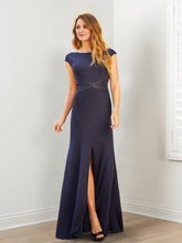 Mother of the Bride Column/Sheath Dresses Featuring Split Sides and Sequins
