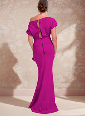 One-Shoulder Mermaid/Trumpet Mother of the Bride Dresses Featuring a Side Split