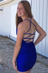 Simple Black Corset Tight Short Homecoming Dress/Mini Dress