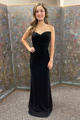 Long Black Prom Dress for Your Sweetheart
