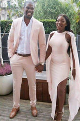 Classic A Wedding Pink Daniel Suits to Wear with Two-Pieces