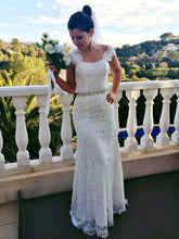 Beautiful Trumpet/Mermaid Sweetheart Lace Floor-length Wedding Dress With Sashes / Ribbons