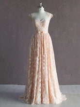 A-Line Sweetheart Lace Wedding Dress with Sashes/Ribbons
