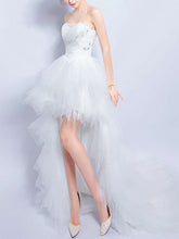Elegant Sweetheart A-line Tulle Wedding Dress With Beading