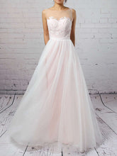 Gorgeous Illusion Tulle Ball Gown Wedding Dress With Appliques Lace