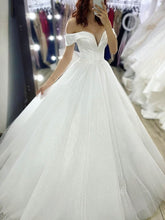 Stunning Glitter Court Train Ball Gown Wedding Dress