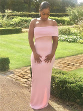 Stretch Crepe Strapless Trumpet/Mermaid Floor-length Bridesmaid Dresses