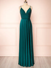 A-Line V-Neck Satin Ruffles Bridesmaid Dresses for a Perfect Look