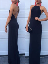 Scoop Neck Jersey Prom Dresses - Sheath/Column Floor-length