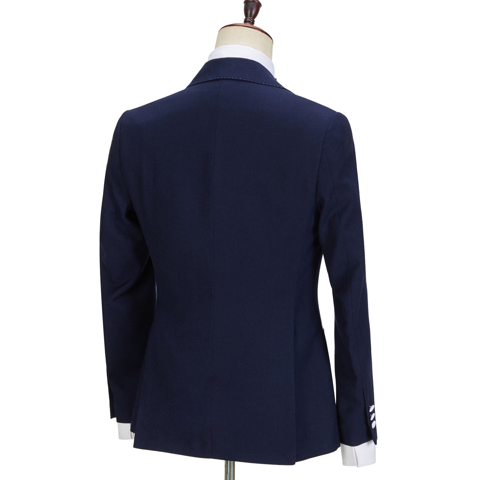 Tyler Stylish Slim Fit Navy Blue Peaked Lapel Three-Piece Men's Suits