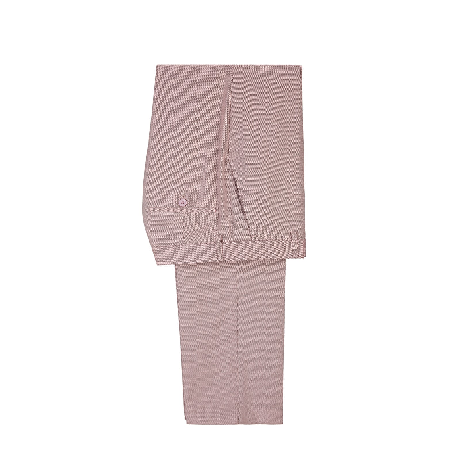 Stylish Pink Peaked Lapel Double-Breasted Men's Suits