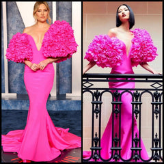 Chic Deep V Strapless Long Evening Dress
