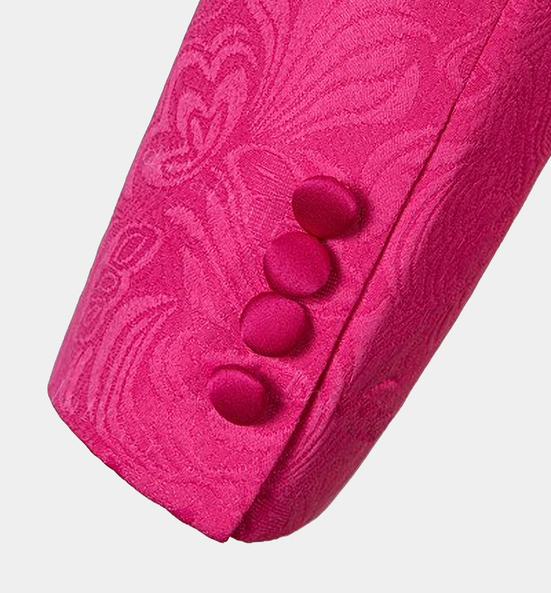 Pink Best Wedding Suits with One Button for Groom