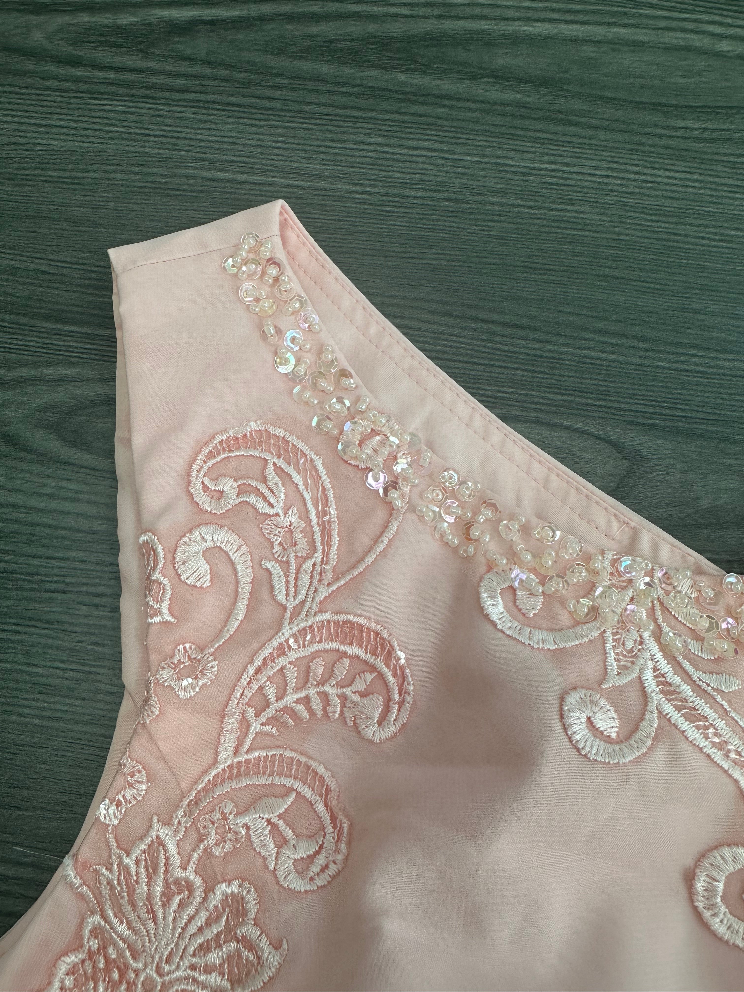 Plus Size Floor-Length Chiffon Pantsuit for the Mother of the Bride with Round Neck and Applique Jacket