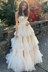 Pink Long A-Line Prom Dress Featuring Spaghetti Straps and a Split