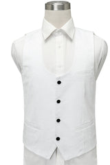 Classic One-Button Black Lapel Wedding Tuxedo with White Jacquard
