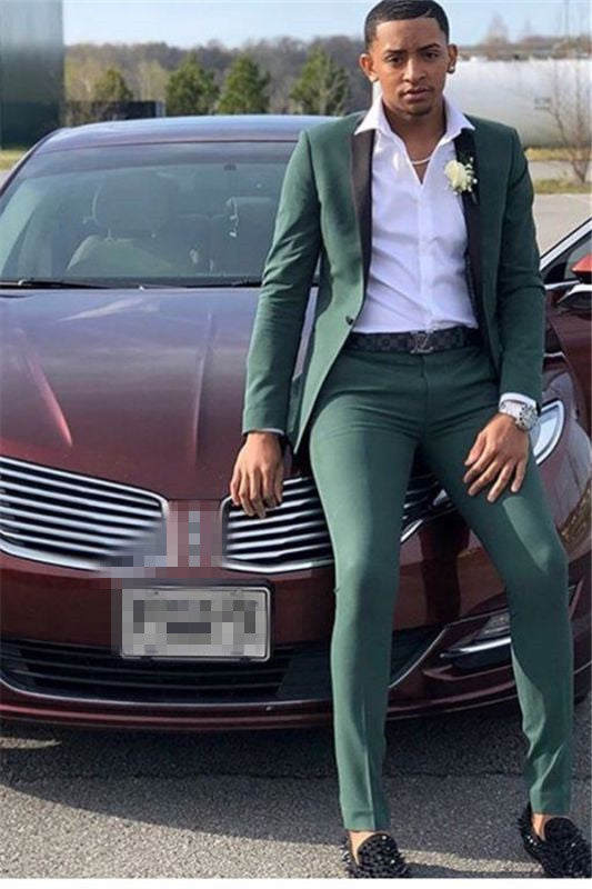 New Arrival Fashion Dark Green Party Bespoke Prom Suit for Man