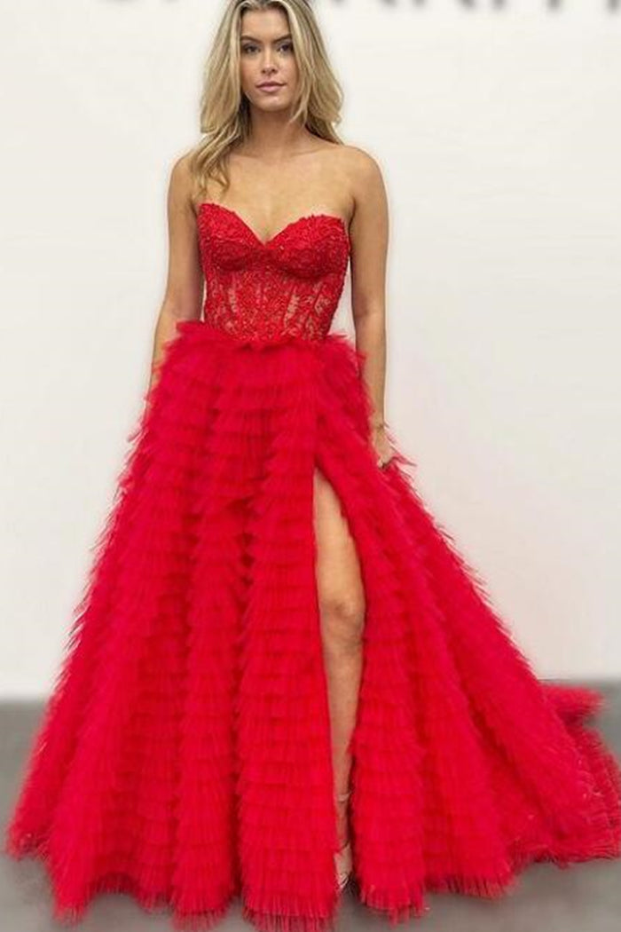 Elegant Sweetheart Corset Pink Prom Dress with Appliques in A-Line Style