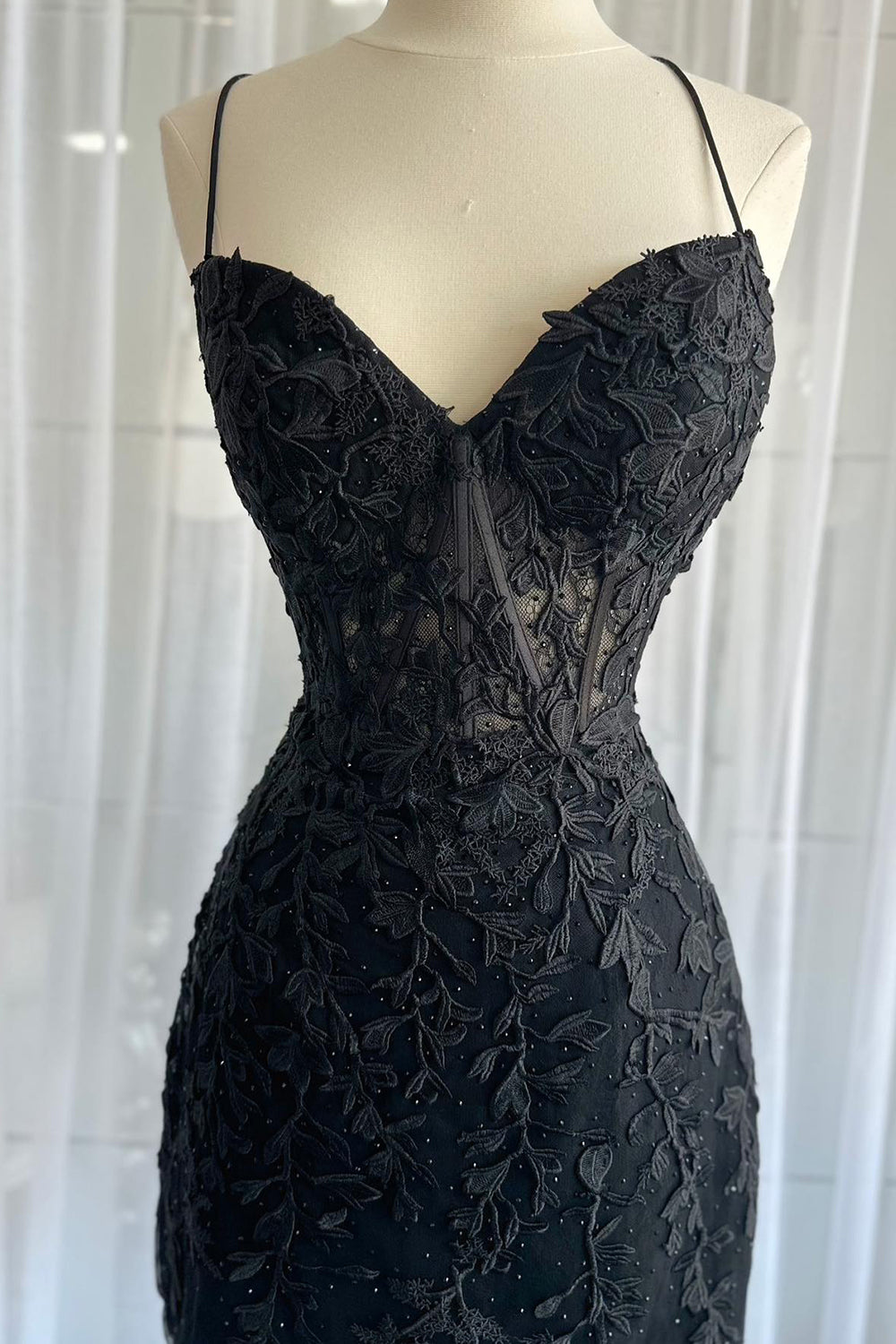 Stormy Spaghetti Straps Tight Short Homecoming Dress/Mini Dress with Appliques