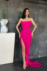 White Spaghetti-Straps Mermaid Long Evening Dress
