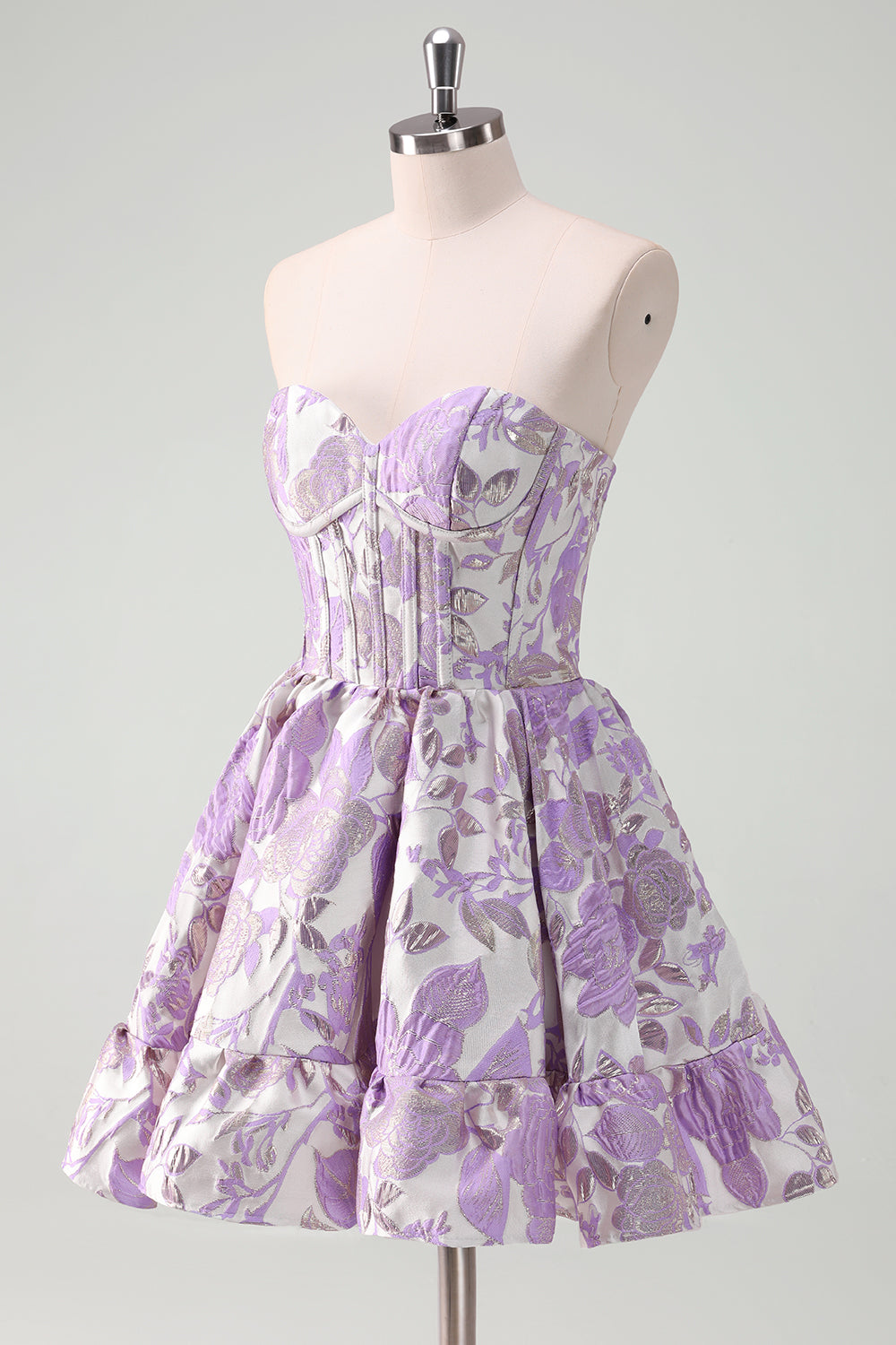 Blue Corset A Line Short Homecoming Dress/Mini Dress