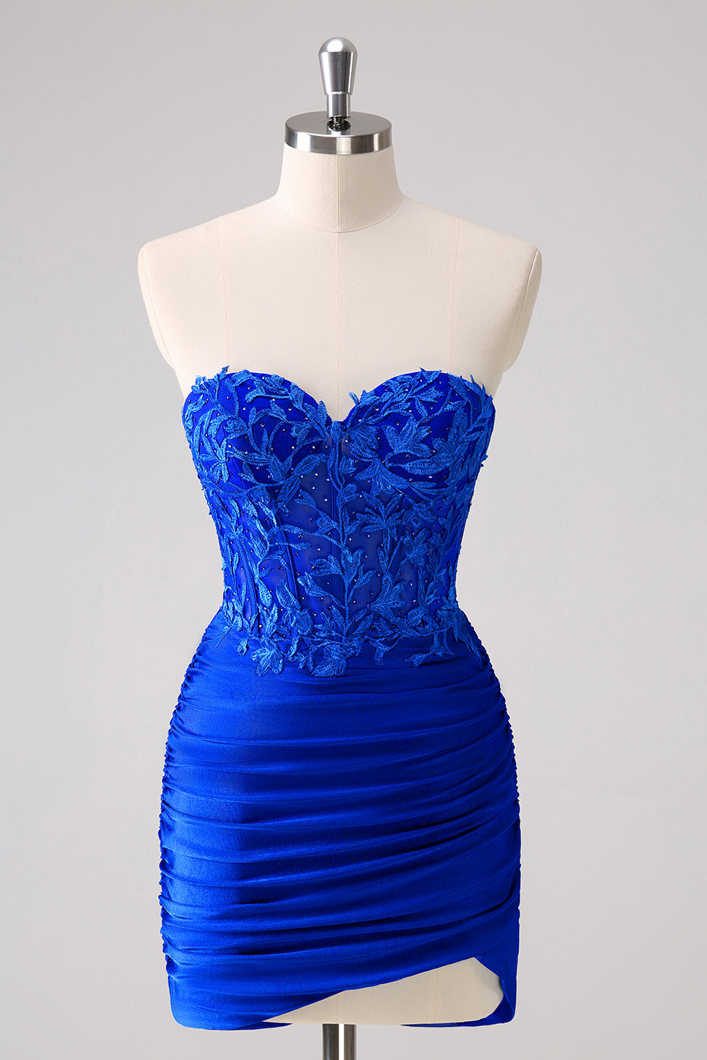 Sparkly Fuchsia Corset Tight Sequins Short Homecoming Dress/Mini Dress with Lace
