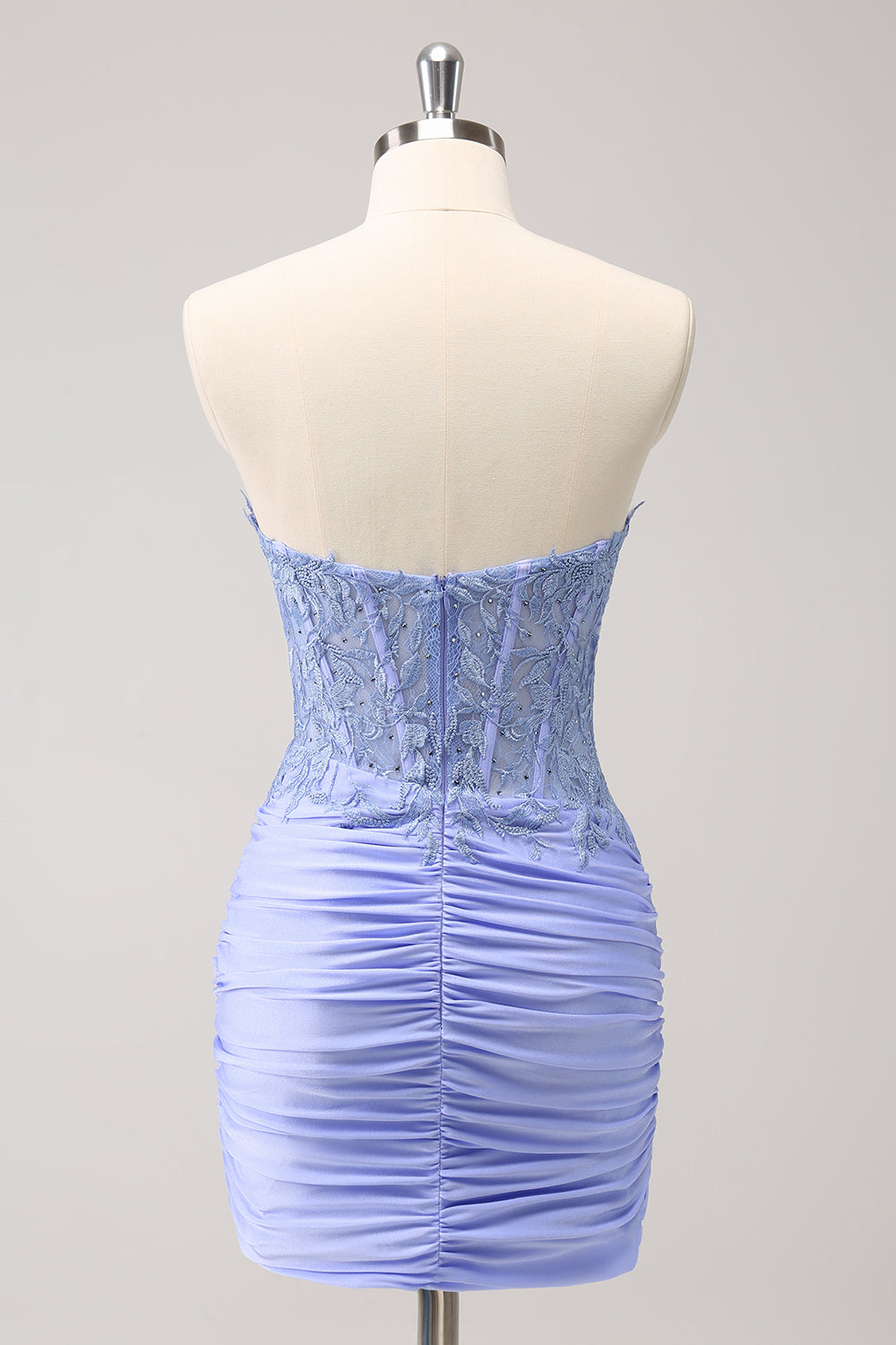 Sweetheart Beaded Corset Dress in Fuchsia for Homecoming