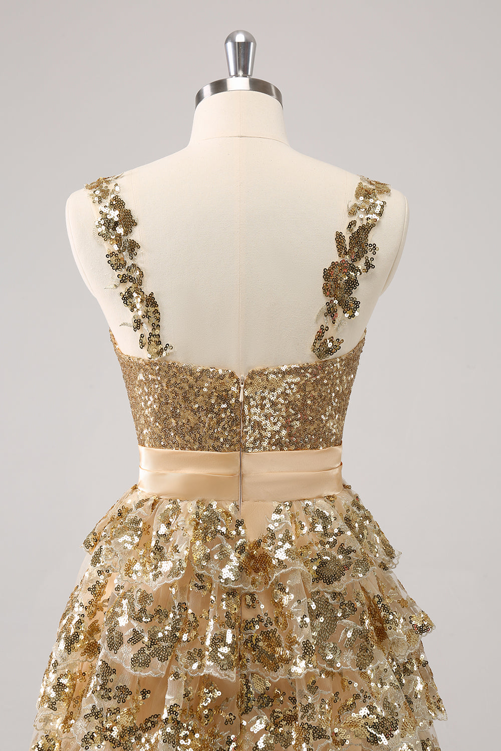 Sparkly Blue A Line Sequins Short Ruffled Homecoming Dress/Mini Dress