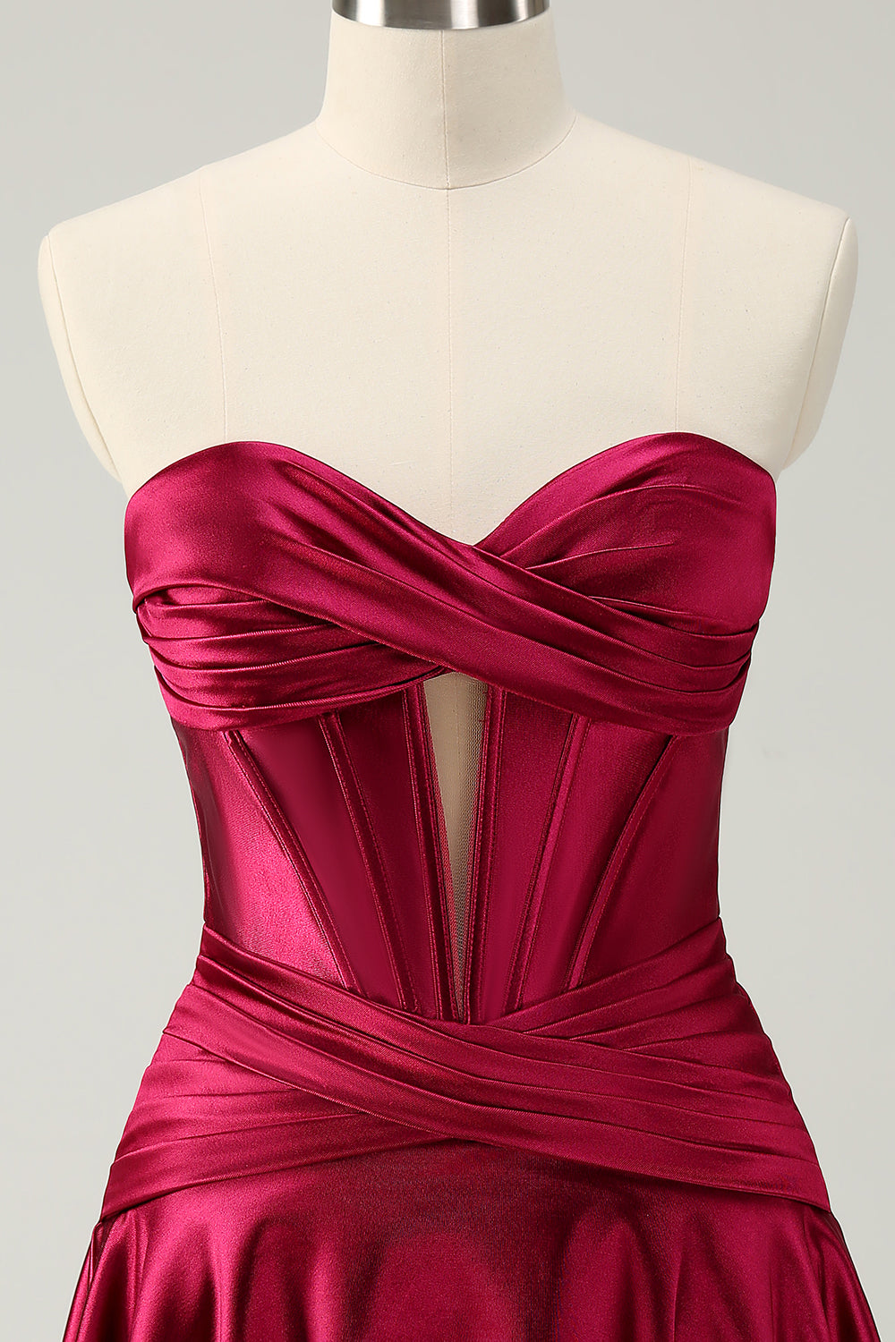 Fuchsia Sweetheart Corset A Line Short Homecoming Dress/Mini Dress
