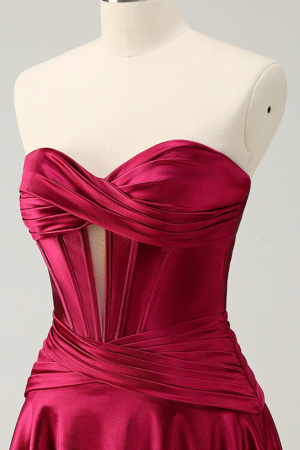 Fuchsia Sweetheart Corset A Line Short Homecoming Dress/Mini Dress