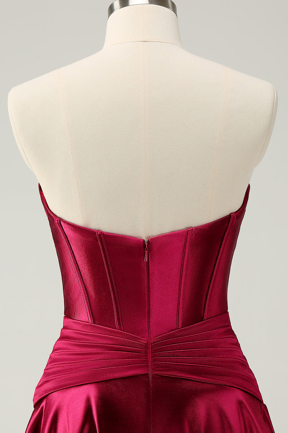 Fuchsia Strapless Corset A Line Short Homecoming Dress/Mini Dress