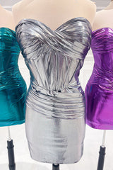 Golden Sweetheart Corset Tight Short Homecoming Dress/Mini Dress