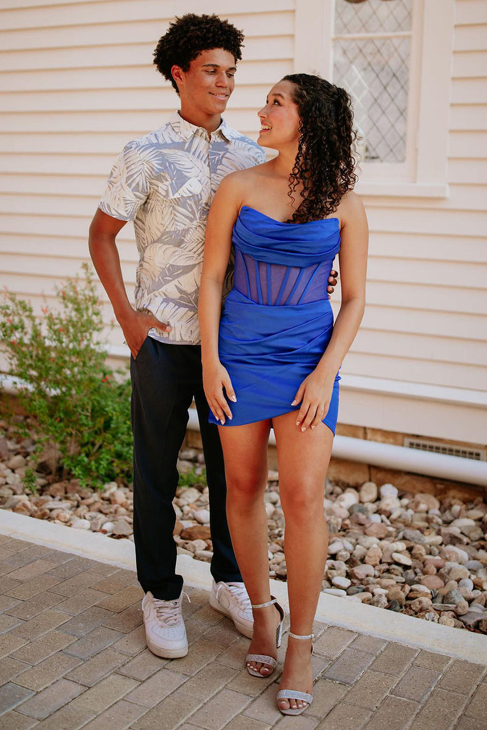 Turquoise Strapless Corset Tight Short Homecoming Dress/Mini Dress