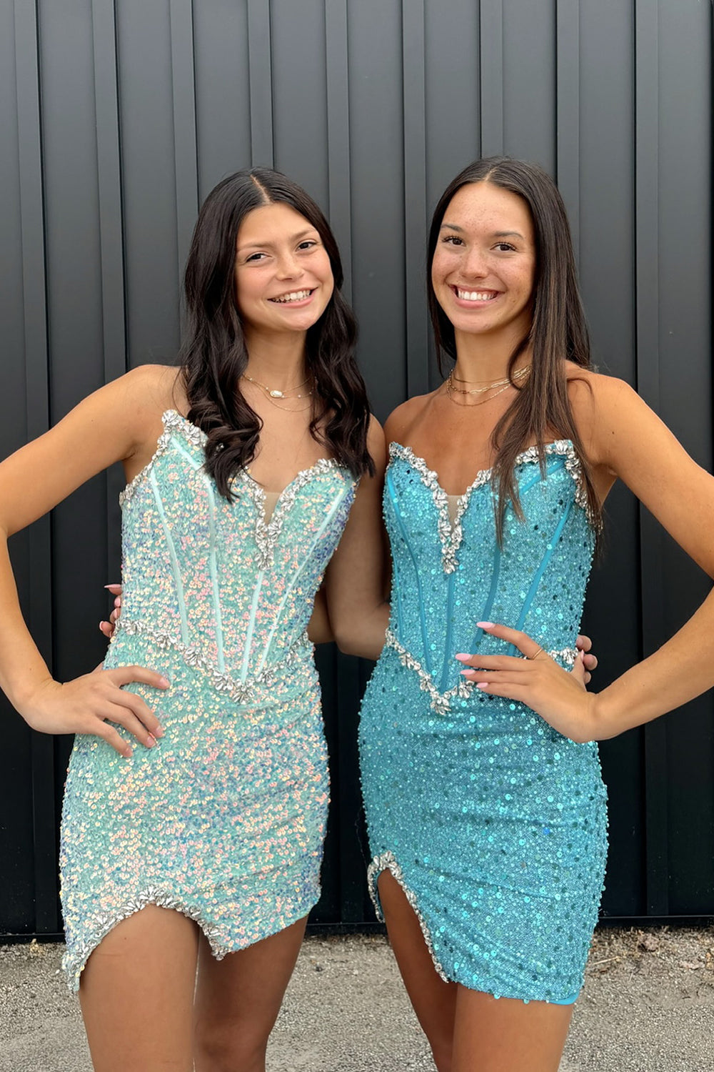 Sparkly Blush Strapless Corset Tight Short Homecoming Dress/Mini Dress