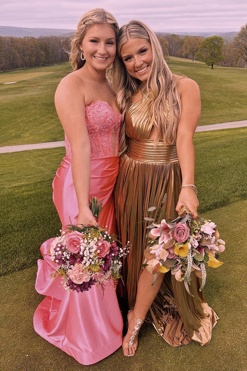 Sweetheart Long Corset Prom Dress in Navy with Mermaid Slit